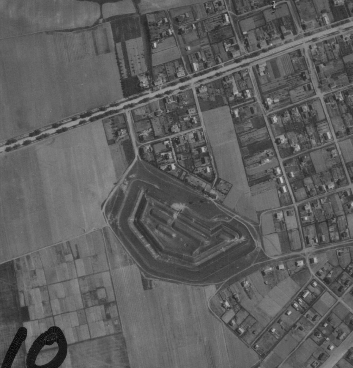 Земляной форт № II. Снимок 1941 года